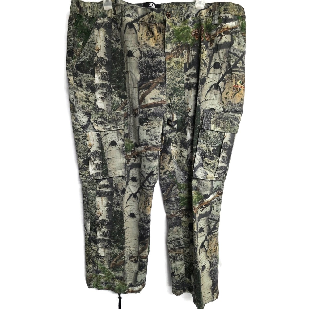 Mossy Oak Camo Cargo Pants Mens XXXL 48x31 Hunting Outdoor Cotton Camouflage